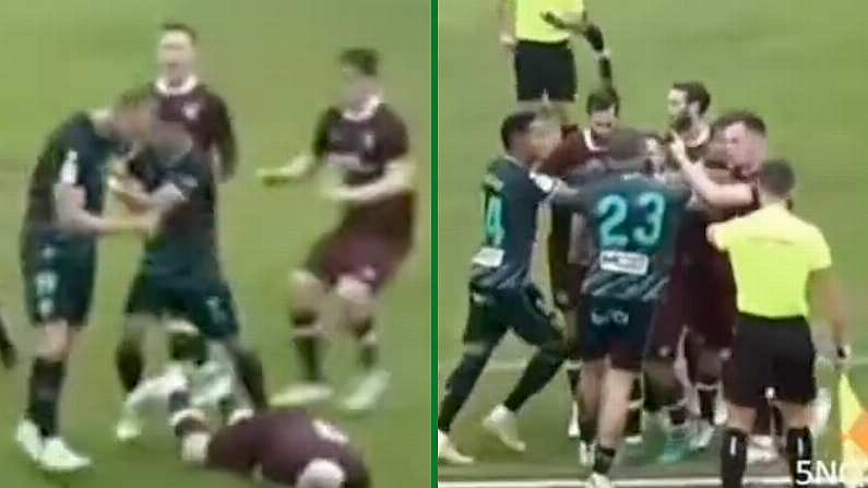 Hearts - Almeria Friendly Abandoned Following Large On-Field Scuffle