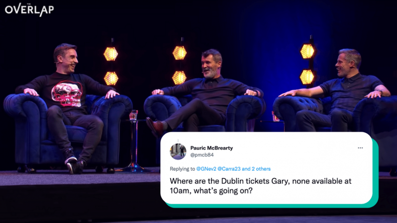 Football Fans Are Fuming Over The Handling Of 'The Overlap' Tickets for Dublin Show