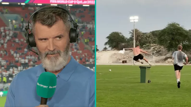 Watch: Roy Keane Admits He Regrets One Part Of 5-A-Side Goal Celebration
