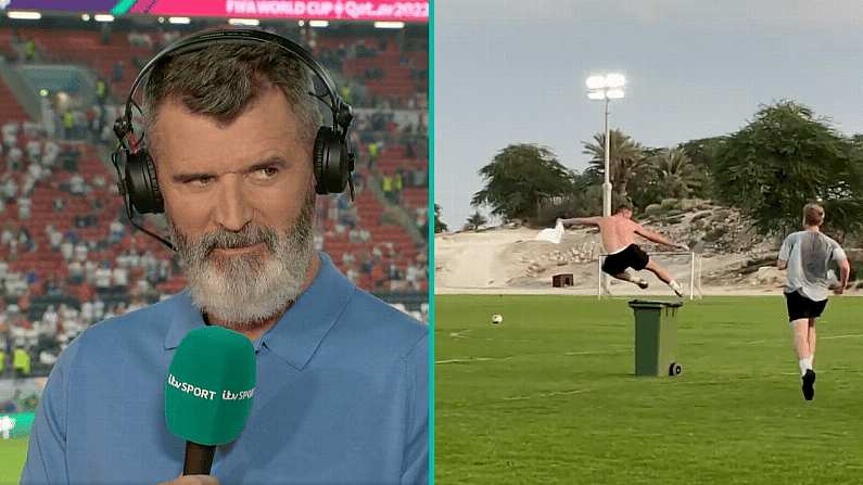 Watch: Roy Keane Admits He Regrets One Part Of 5-A-Side Goal Celebration