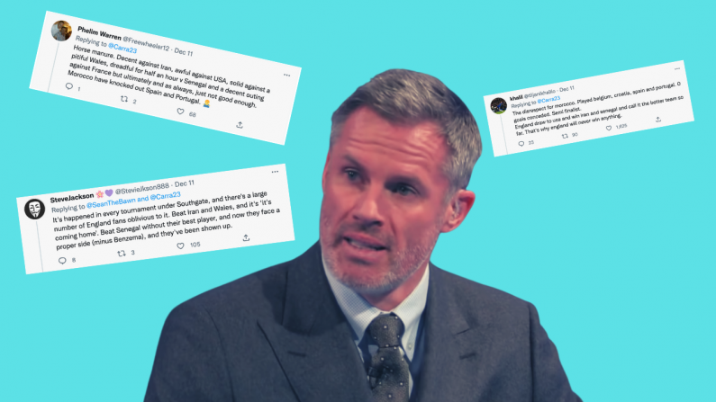 Jamie Carragher Called Out For Claiming England Were Best Team At The World Cup