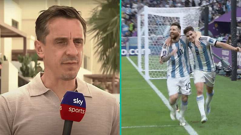 Gary Neville's Group Stage Comments About Lionel Messi Have Aged Like Milk