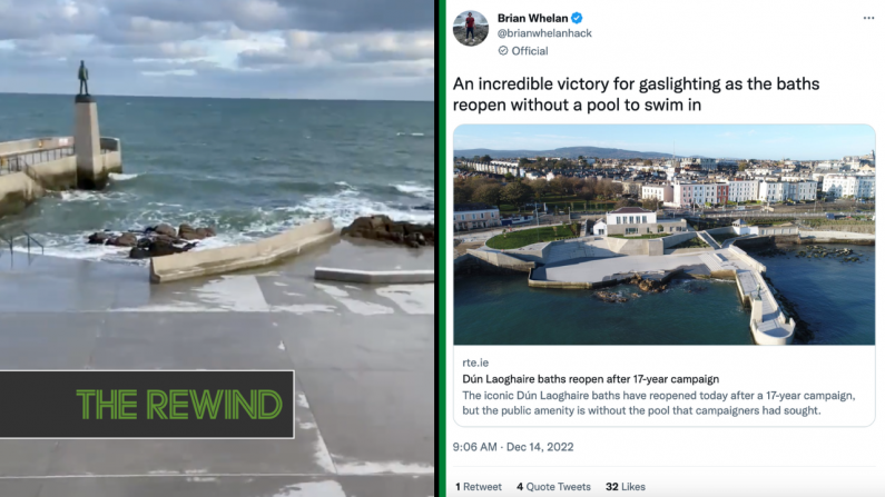 Outrage And Disbelief As Dun Laoghaire Baths Reopen With No Baths