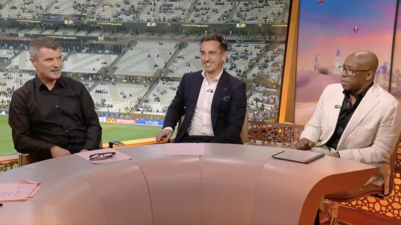 Ian Wright Aims 1999 Treble Dig At Roy Keane & Gary Neville Ahead Of World Cup Final
