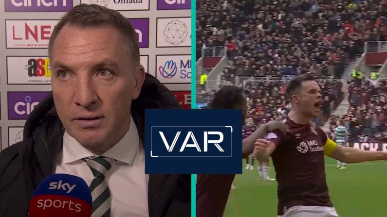 Brendan Rodgers Blames 'Very Poor' Refereeing After Loss To Hearts