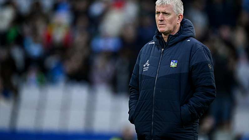 24 February 2024; Limerick manager John Kiely before the Allianz Hurling League Division 1 Group B match between Dublin and Limerick at Croke Park in Dublin. Photo by Brendan Moran/Sportsfile