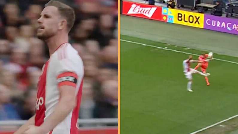 Jordan Henderson Mocked Online For Bizarre Celebration After Winning Throw-In