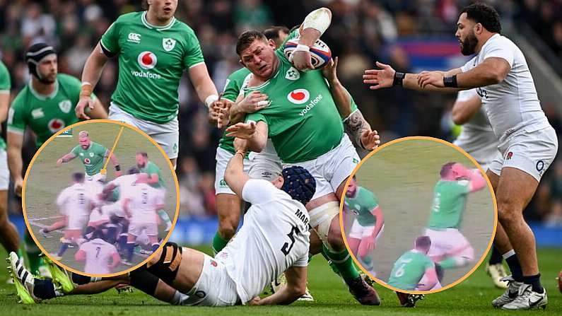 TMO Misses Likely Red Card Tackle On Tadhg Furlong By Ellis Genge