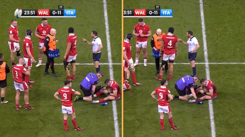 Welsh Water Boy Got In Hot Water With Ref Over Conduct In Italy Defeat
