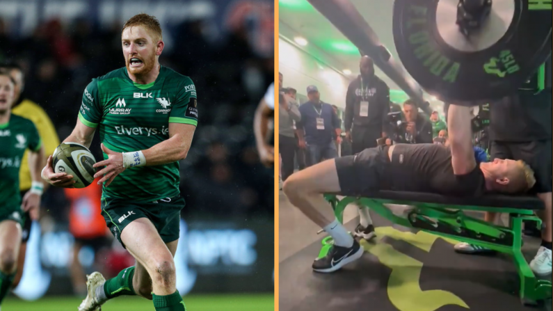 Irish Rugby Player Shows Incredible Strength Compared To Future NFL Stars