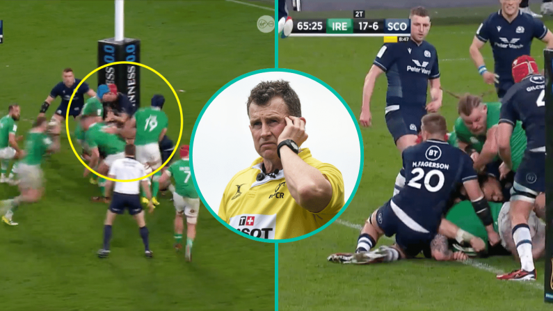 Nigel Owens Feels Ireland Were Lucky That Winning Try Against Scotland Was Given