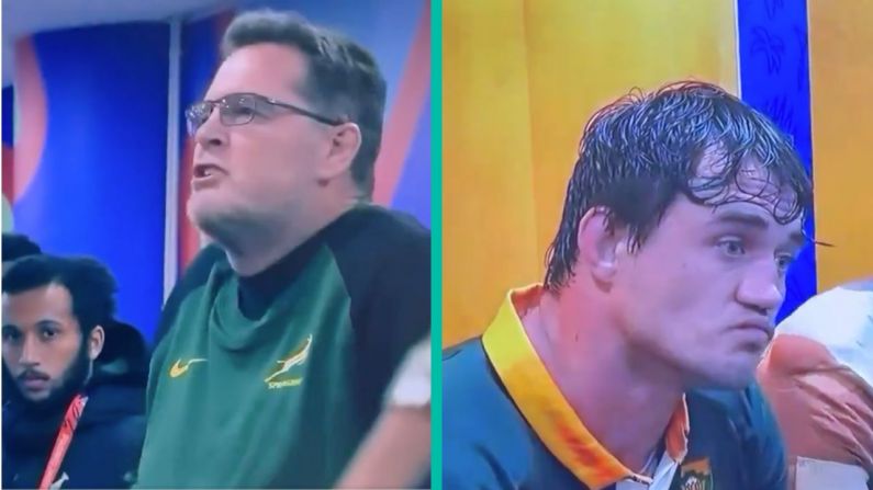 Footage Emerges Of Rassie Erasmus’ Furious Expletive-Ridden World Cup Team Talk