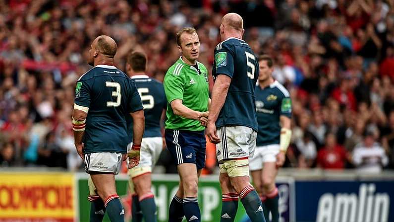 Wayne Barnes Suffered Peak Embarrassment Wearing Munster Jersey In French Irish Bar