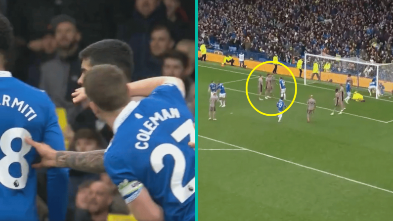 Seamus Coleman Had Hilarious Exchange With Spurs Defender After Late Everton Goal