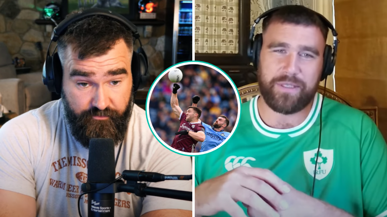 Jason Kelce Implores Travis To Dive Into Gaelic Football After Dublin Visit