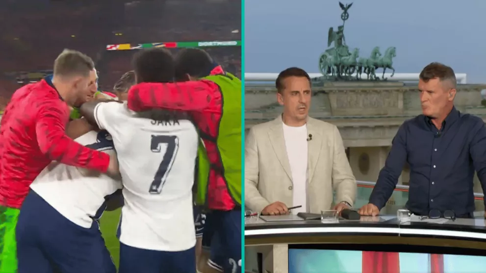 Roy Keane Gary Neville Angleterre Espagne Euro 2024