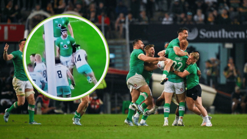 South Africa Fans Make Bizarre Complaint About Ciaran Frawley's Winning Drop Goal