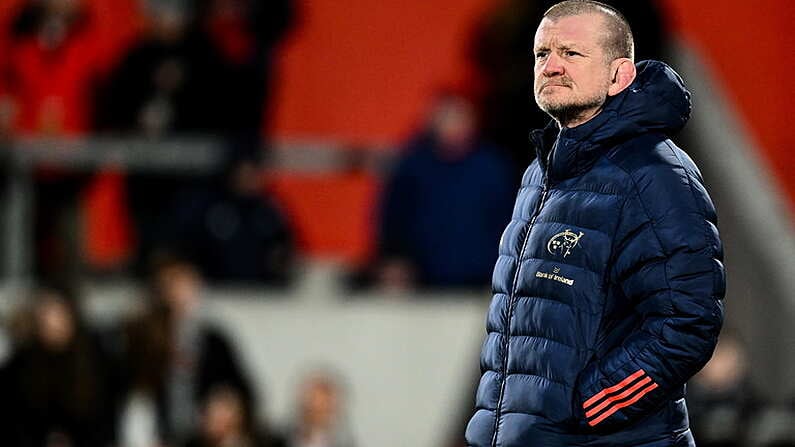 30 March 2024; Munster head coach Graham Rowntree before the United Rugby Championship match between Munster and Cardiff at Thomond Park in Limerick. Photo by Brendan Moran/Sportsfile