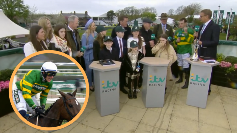Great Moment As JP McManus Joined By Family After Grand National Win