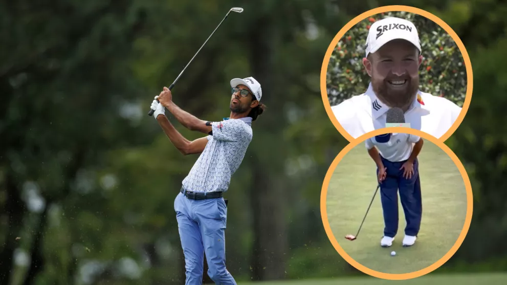 Shane Lowry and Akshay Bhatia at the Masters