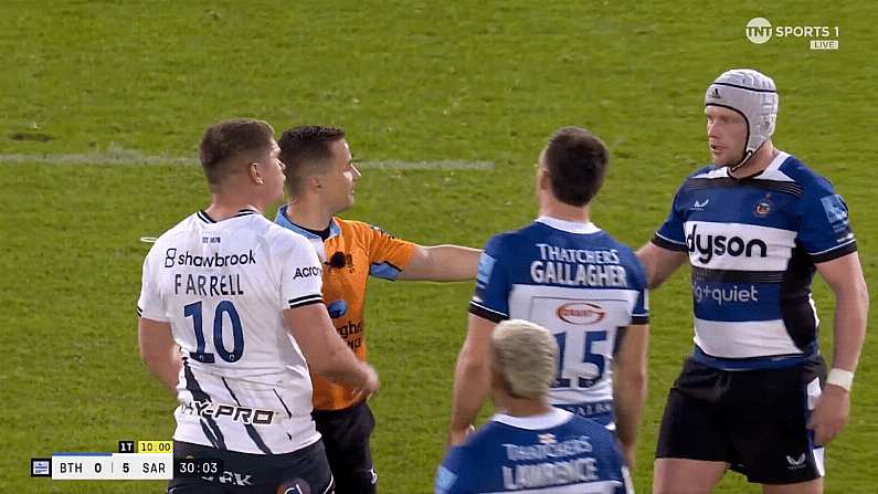 Owen Farrell Conduct Towards Referee Led To Angry Exchange With Bath Player