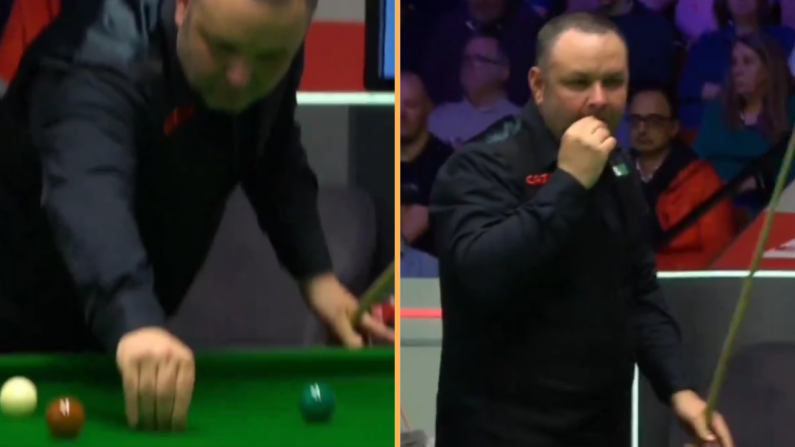 Bizarre Moment As Stephen Maguire Put Fly In His Mouth At World Snooker Championship