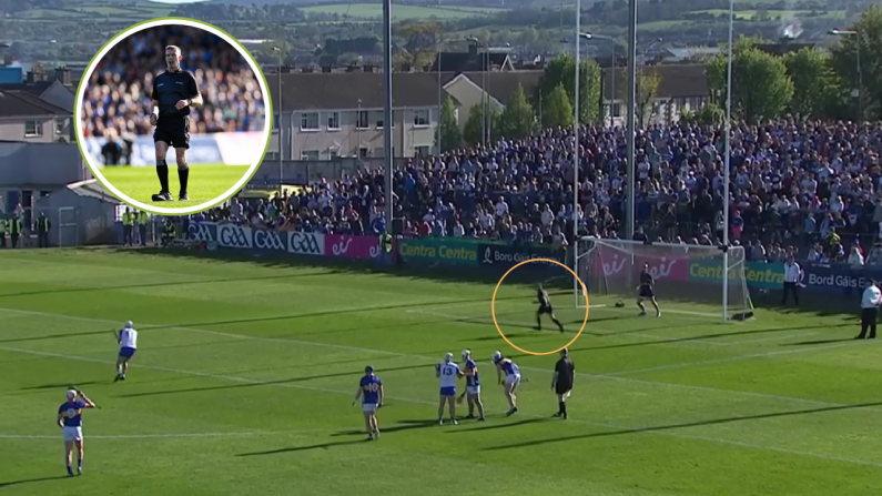 Bizarre Moment As Ref James Owens Runs In Front Of Goal Before Waterford Penalty