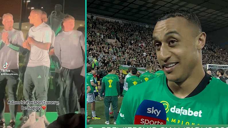 Adam Idah Definitely Made The Most Of Last Night's Celtic Title Celebrations