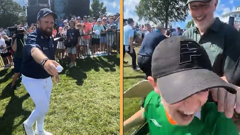 Brilliant Moment As Shane Lowry Gives Ball To Young Ireland Fan After Historic Round