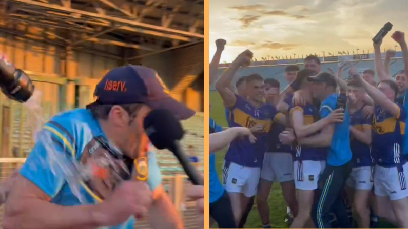 Brilliant Moment As Triumphant Tipp Minors Storm Post-Match Interview With Manager