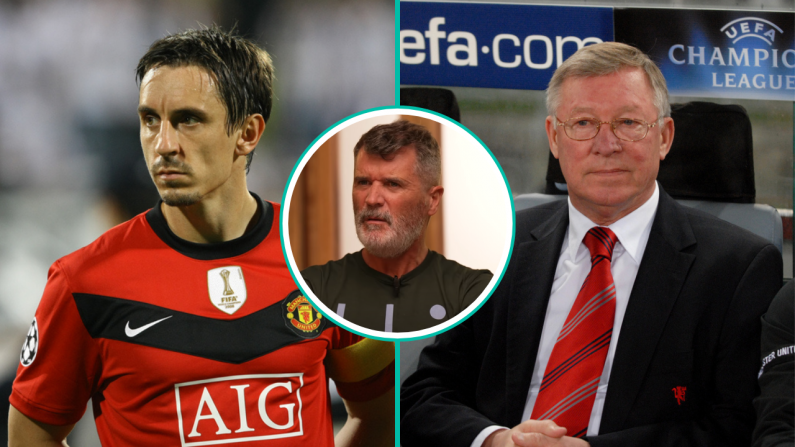 Roy Keane Snaps At Gary Neville For Long-Held Alex Ferguson Habit