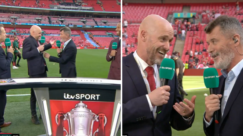 Ten Hag Took Sly Dig At Roy Keane's Managerial Record After FA Cup Final Win