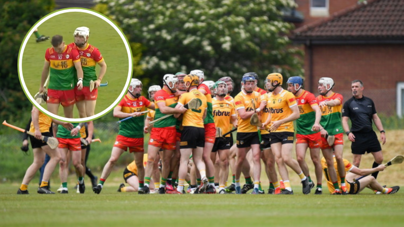 Carlow Players Slam Ref For "Scandalous" Red Card During Crunch Antrim Clash