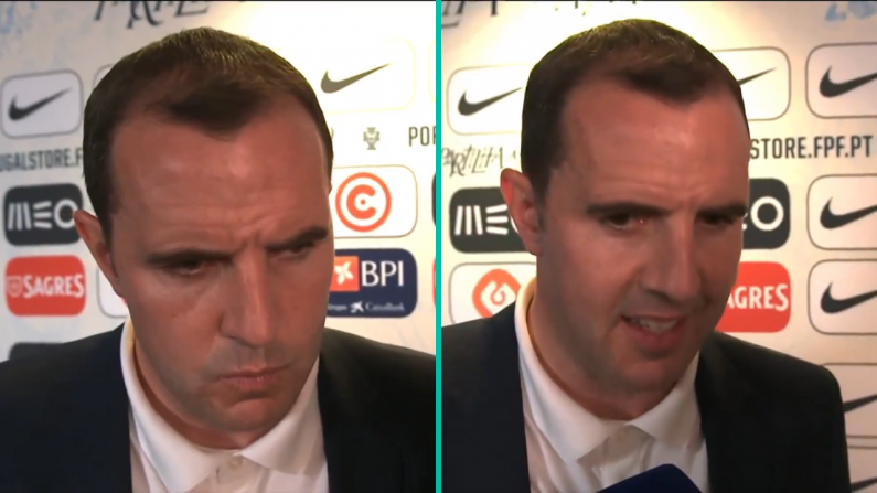 John O'Shea Could Only Laugh At Fair Tony O'Donoghue Question After Portugal Rout