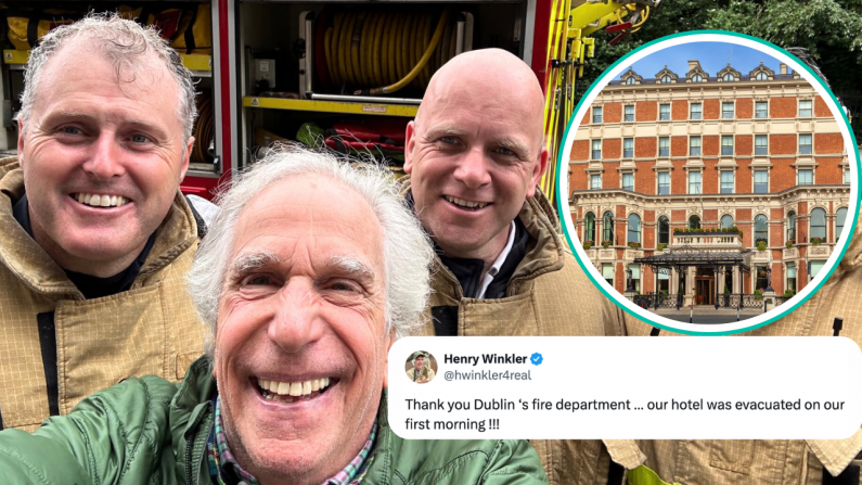 'Happy Days' Star Henry Winkler Praises Dublin Fire Brigade After Shelbourne Hotel Fire