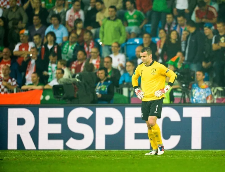 Shay Given Ireland Croatia EURO 2012