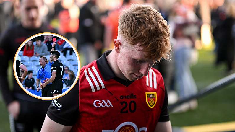 Down Player 'Spends Night In Hospital' As New Angle Emerges Of 'Definite' Red Card