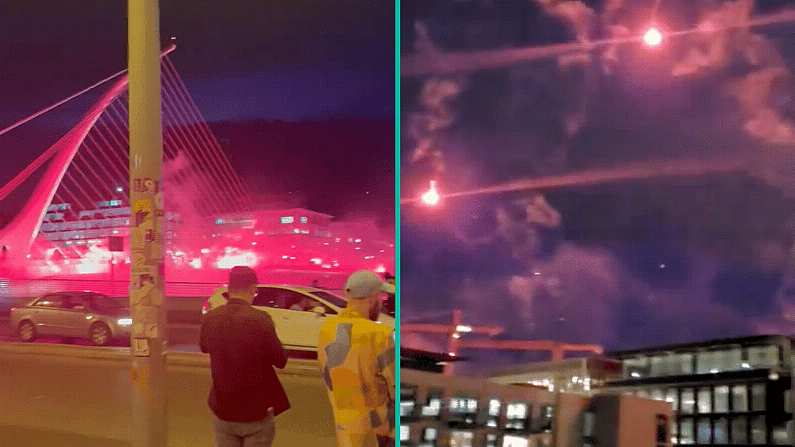 Algerian Football Fans Were Behind Confusing Fireworks Scene In Dublin Last Night