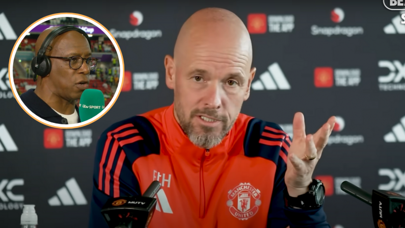 Ian Wright Slams Ten Hag After Claiming Man United Star Was 'Laughing' At Him