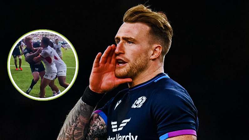 Tempers Fray As Stuart Hogg Sparks Brawl In France With Ramos Shove