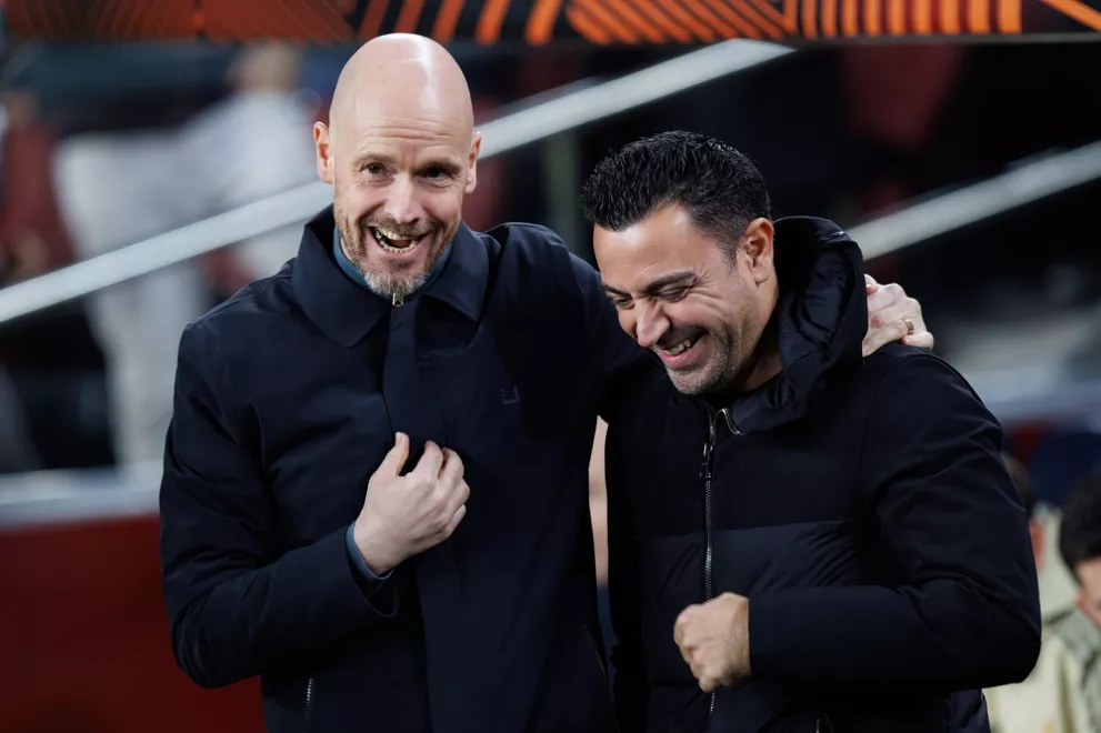 Erik ten Hag Xavi Manchester United