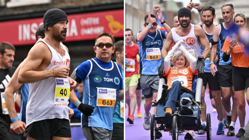 Colin Farrell Runs Very Respectable Time At Dublin Marathon While Raising Huge Funds