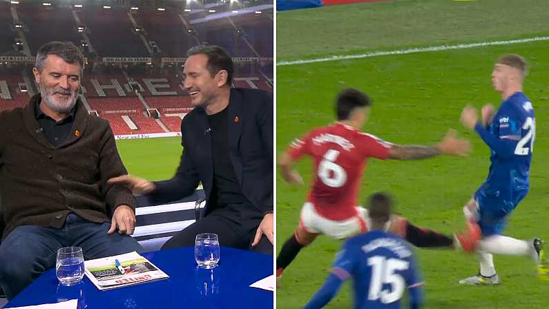 Cringey Moment As Frank Lampard Makes Light Of Roy Keane's Disciplinary Record