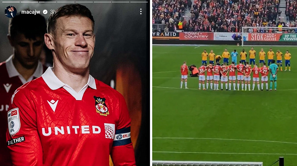 James McClean Wrexham FC on Remembrance Weekend