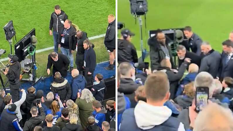 Roy Keane Caught Up In Heated Row With Ipswich Fan During Ad Break