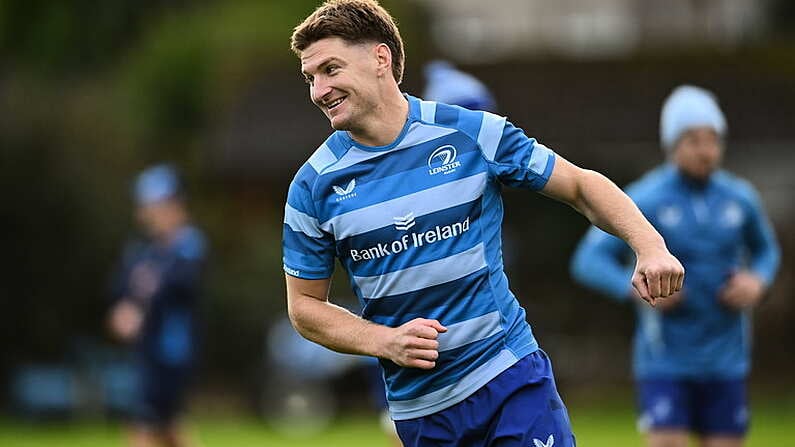 3 December 2024; Jordie Barrett during a Leinster rugby squad training sesssion at UCD in Dublin. Photo by David Fitzgerald/Sportsfile