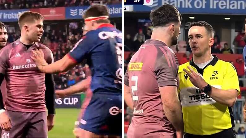 Ref Mic Picks Up Pearce's Frustrated Message To Munster Skipper Barron