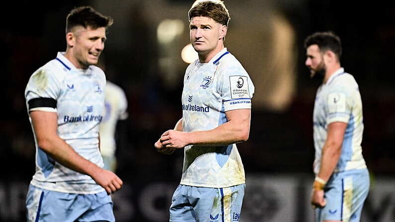 8 December 2024; Jordie Barrett of Leinster during the Champions Cup Round 1 match between Bristol Bears and Leinster at Ashton Gate in Bristol, England. Photo by Brendan Moran/Sportsfile