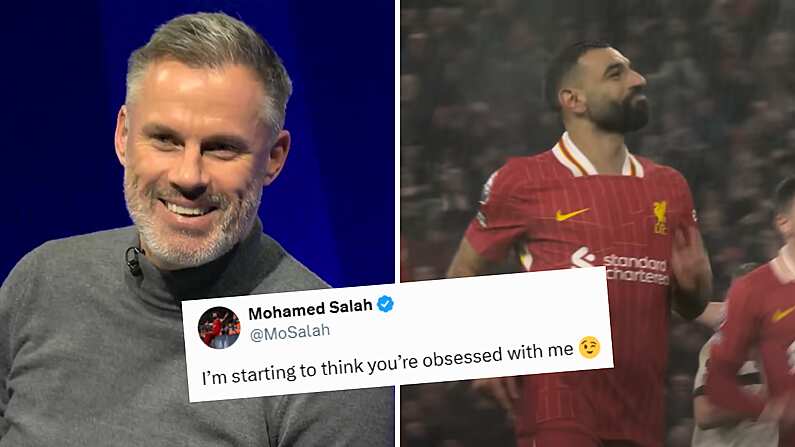 Jamie Carragher Bemused After Cheeky Social Media Jab From Mo Salah