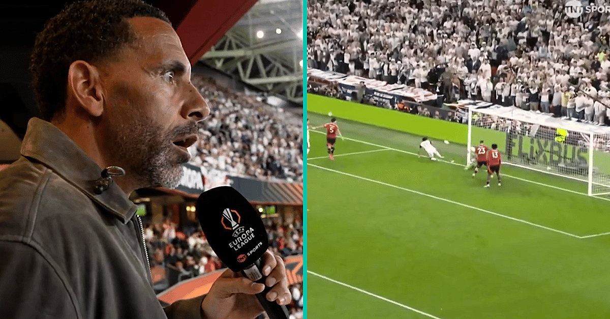 There Was Something Ironic About Rio Ferdinand's Reaction To Spurs Europa League Winner